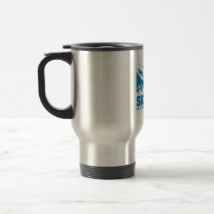 Ski Dad Cool Mountain Graphic Travel Mug
