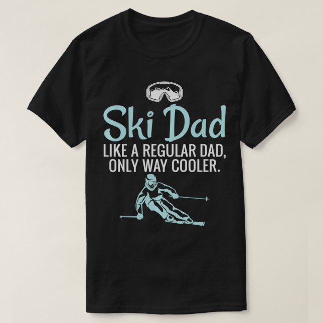 Ski Dad Funny Cute Winter Skiing Gift Pullover  (Design Front)