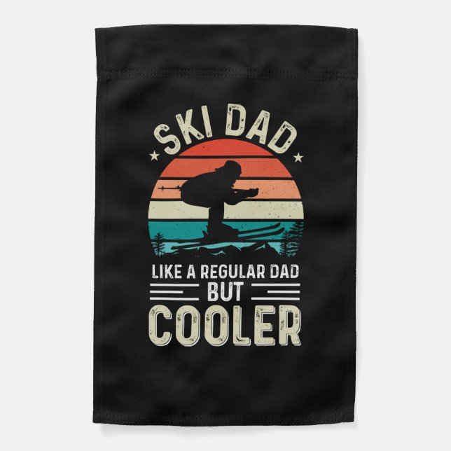 Ski Dad Garden Flag (Front)