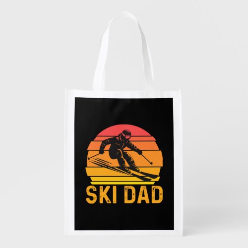 ski dad grocery bag