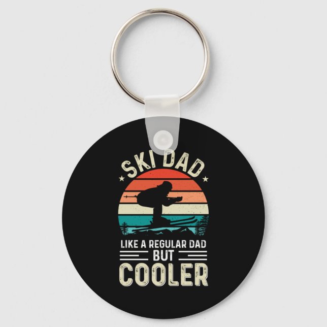 Ski Dad Keychain (Front)