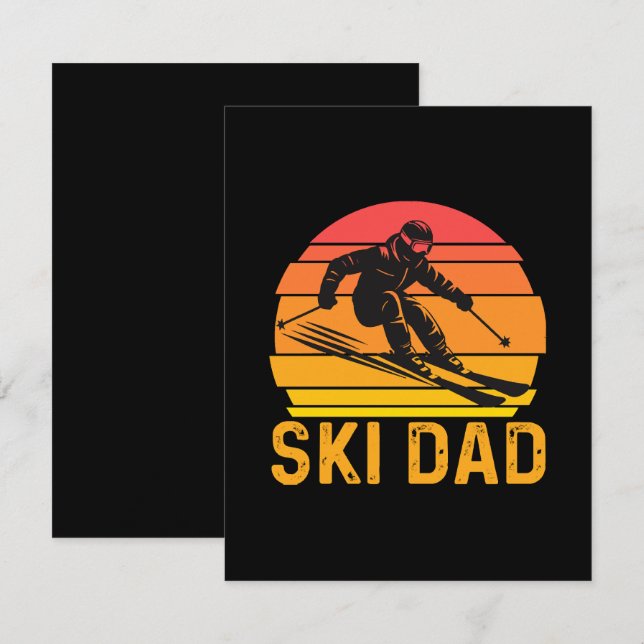 ski dad note card (Front/Back)