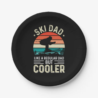 Ski Dad Paper Plates