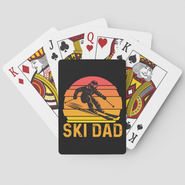 ski dad poker cards (Back)