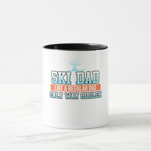 Ski Dad Skiing Skier Snowboard Winter Sports Mug