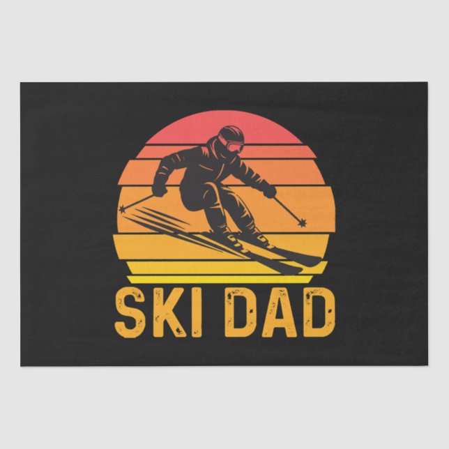 ski dad tissue paper (Front)
