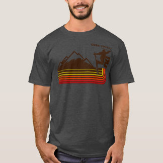 Ski Deer Valley 70S Retro Stripe T-Shirt
