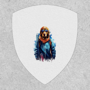 Ski Dog in Ski Googles 5 Patch