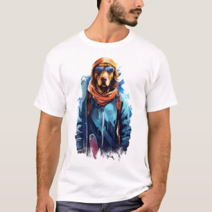 Ski Dog in Ski Googles  5 T-Shirt