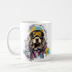 Ski Dog in Ski Googles 6 Coffee Mug