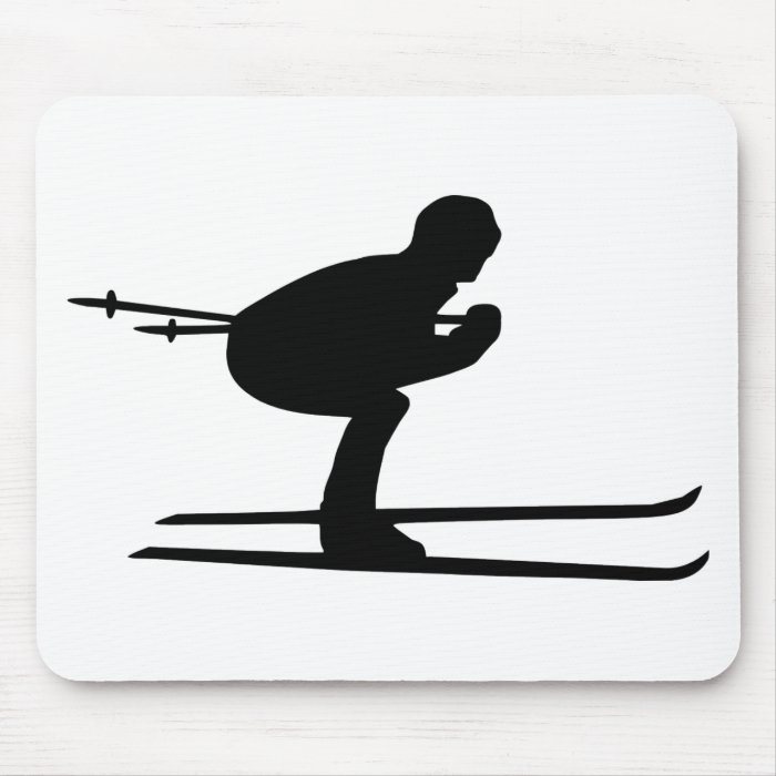 Ski Downhill Mouse Pads