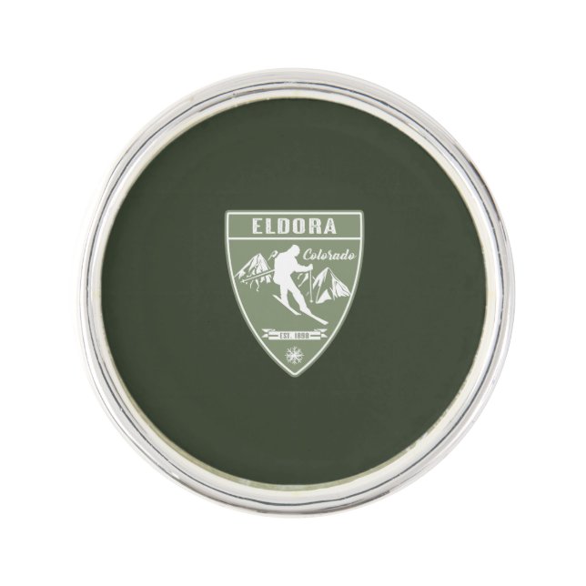 Ski Eldora Colorado Lapel Pin (Front)