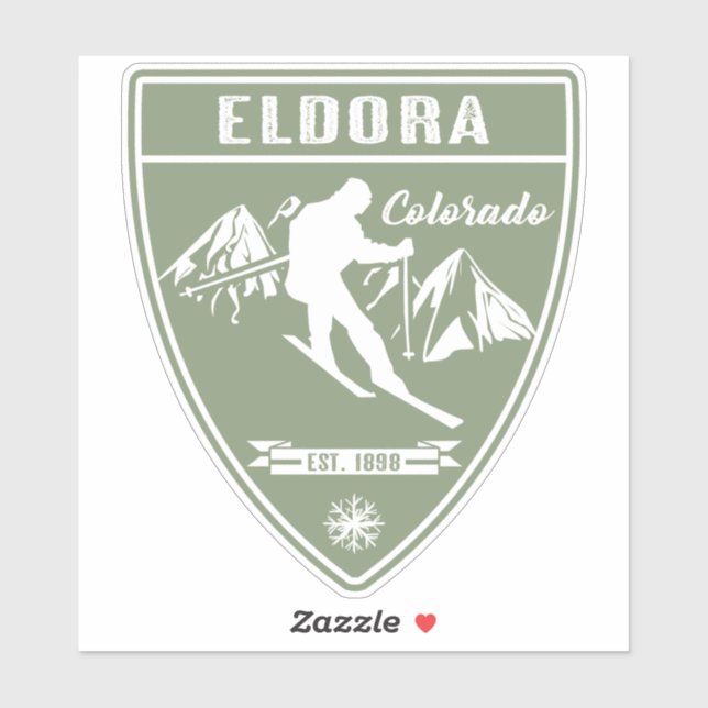 Ski Eldora Colorado Sticker (Sheet)