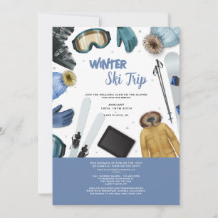 Ski Elements Invitation
