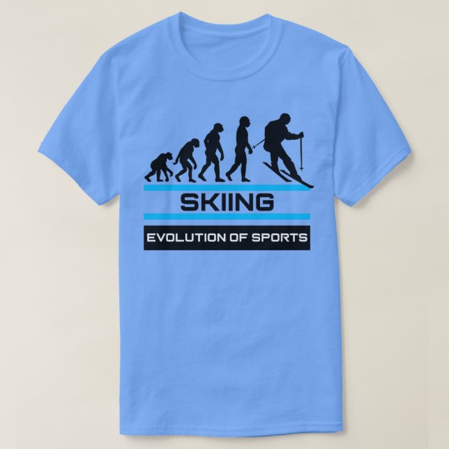 Ski Evolution of Sports T-Shirt (Design Front)