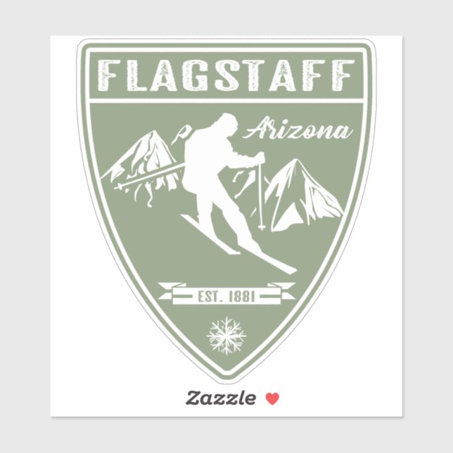 Ski Flagstaff Arizona Sticker (Sheet)