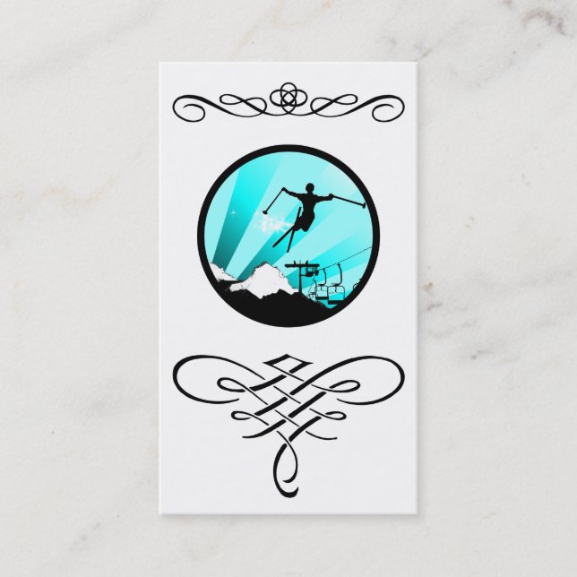 ski flourish business card (Front)