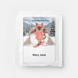 Ski for Bachelorette Party Siamese cat lovers  Tea Bag Drink Mix