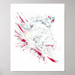 Ski Freestyle Skiing Freeski Winter Extreme Sports Poster