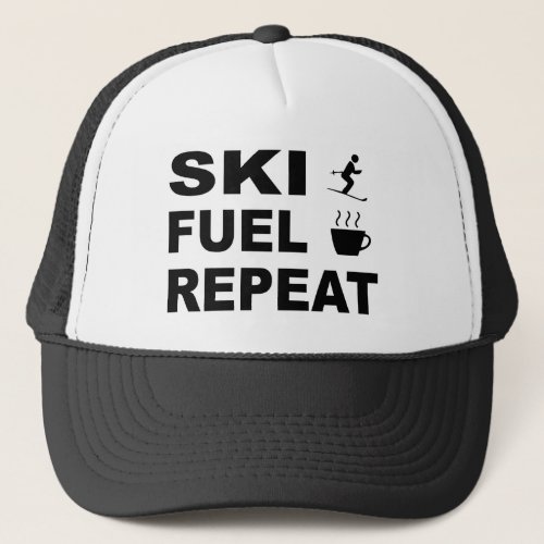 Ski Fuel Repeat Trucker Hat