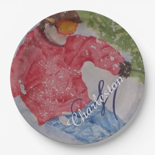 Ski Fun Celebration Party Paper Plates