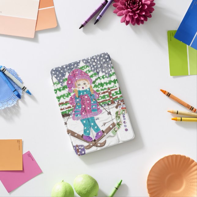 Ski girl iPad Air Cover (In Situ)