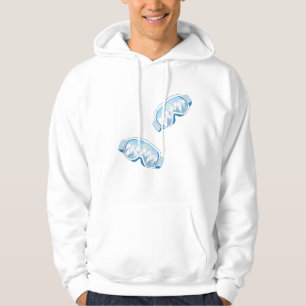 Ski Goggles Illustration Hoodie