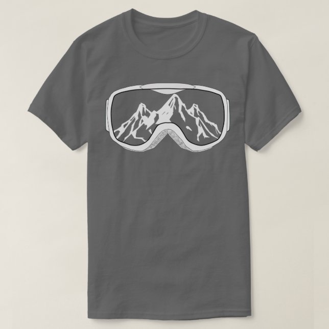 Ski goggles mountains ski T-Shirt (Design Front)