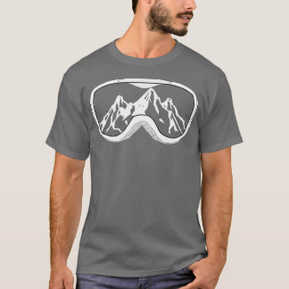 Ski goggles mountains ski T-Shirt