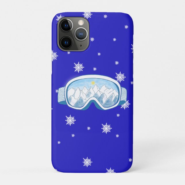 Ski Goggles Snowflake Dance   Case-Mate iPhone Case (Back)