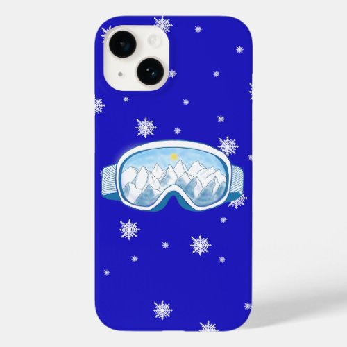 Ski Goggles Snowflake Dance   Case_Mate iPhone 14 Case