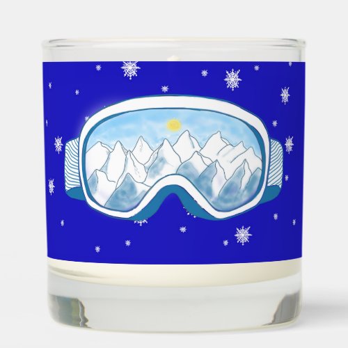 Ski Goggles Snowflake Dance   Scented Candle