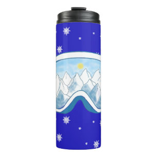 Ski Goggles Snowflake Dance Thermal Tumbler