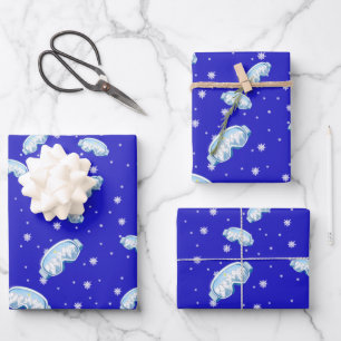 Ski Goggles Snowflake Dance  Wrapping Paper Sheets