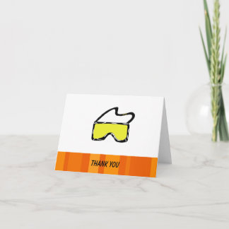 Ski Goggles Thank You Card
