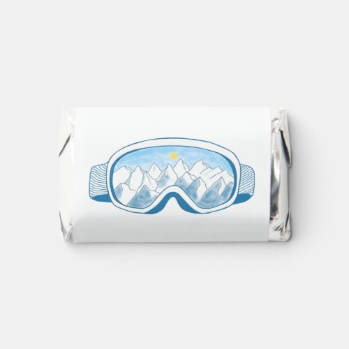 Ski Goggles With Reflection of Mountains  Hersheys Miniatures