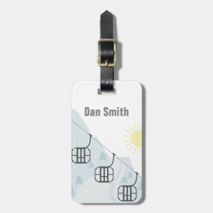 Ski Gondolas Luggage Tag