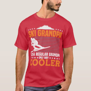 Ski Grandpa Only Way Cooler Funny Skiing Grandfath T-Shirt