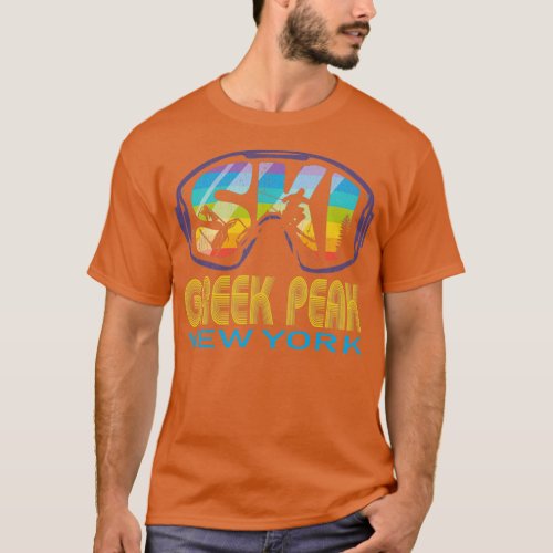 Ski Greek Peak New York Skiing Vacation T_Shirt