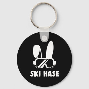 Ski Hase Skiing Cool Winter Sports Gift Keychain