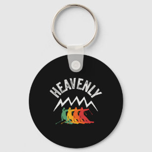 Ski Heavenly California Retro Skiing Lake Tahoe Ca Keychain
