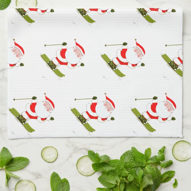 Ski Holidays Kitchen Towel (Folded)