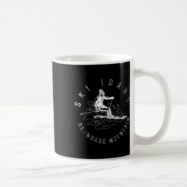 Ski Idaho Brundage Mountain Skiing Snowboard Mount Coffee Mug (Right)
