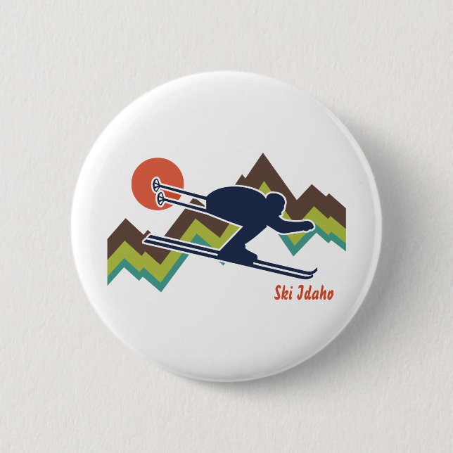Ski Idaho Button (Front)