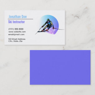 Ski Instructor Business Card