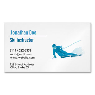 Ski Instructor Business Card