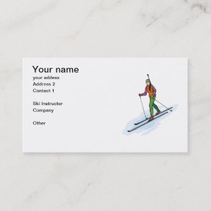 Ski Instructors Business Card