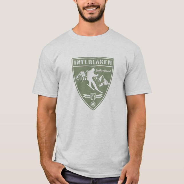 Ski Interlaken Switzerland T-Shirt (Front)