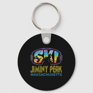 Ski Jiminy Peak Machusetts Skiing Vacation Keychain