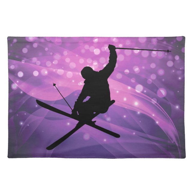 Ski Jump Cloth Placemat (Front)